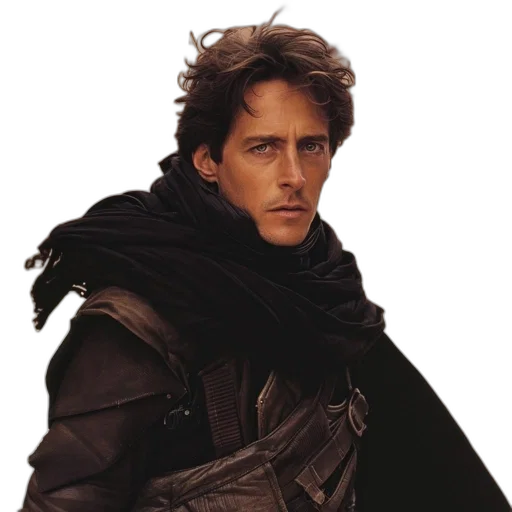 jacket, face, hair, staff, photorealistic, concept art, fantasy art, comic book art transparent PNG cut-out