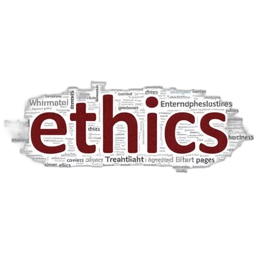 words, ethics, tag, cloud, white, background transparent PNG cut-out