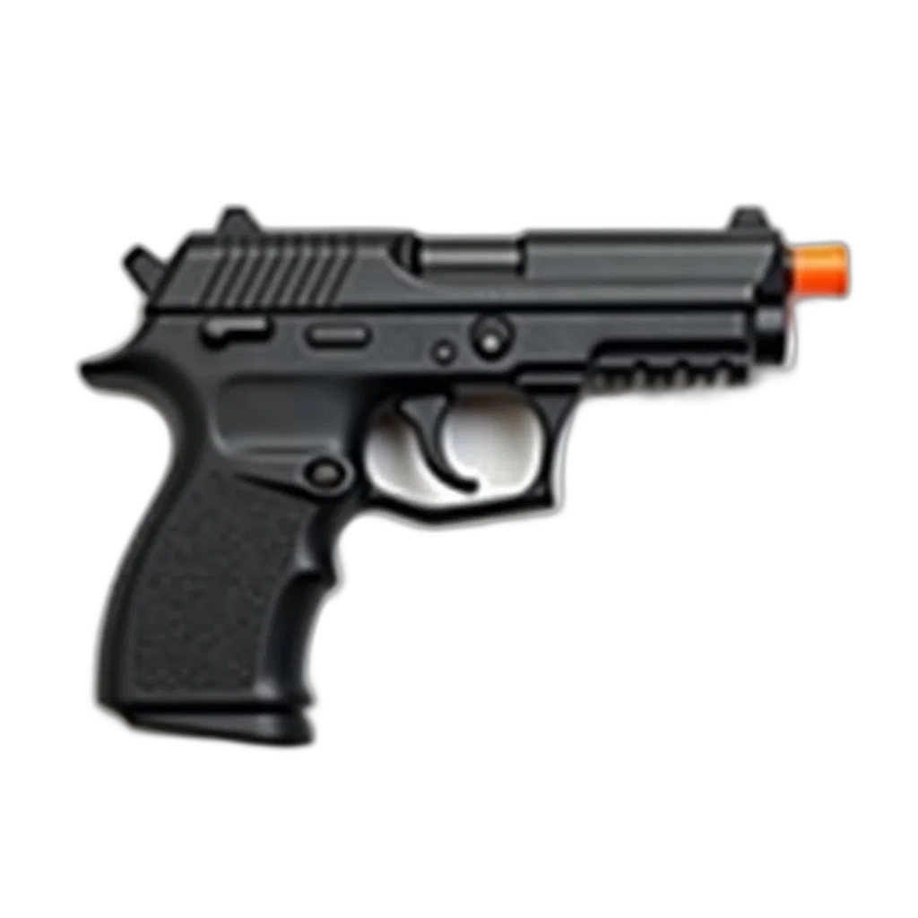 weapon, 3d render, pixel art, photorealistic, concept art, black, plastic, toy transparent PNG cut-out