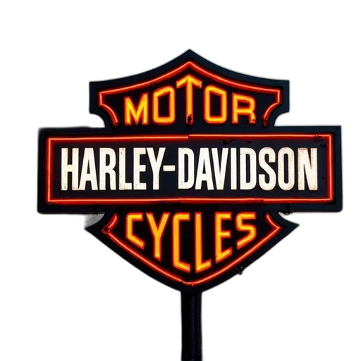 harley, davidson, sign, displayed, dealers transparent PNG cut-out