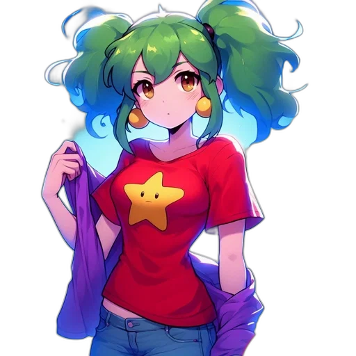 staff, crown, dress, hair, anime, pixel art, watercolor, concept art transparent PNG cut-out