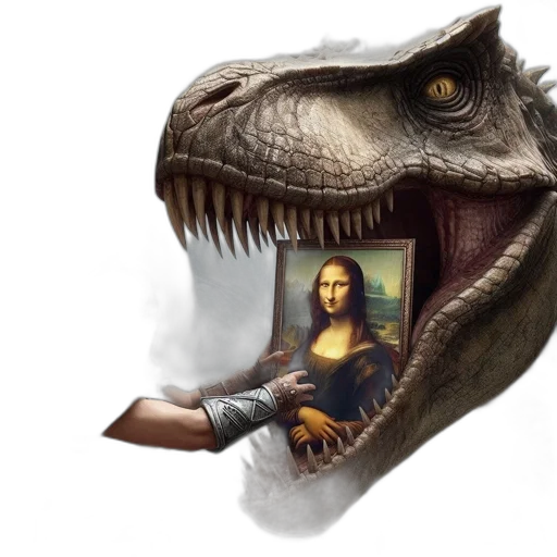 dragon, creature, fantasy art, concept art, photorealistic, 3d render, tyrannosaurus, rex transparent PNG cut-out