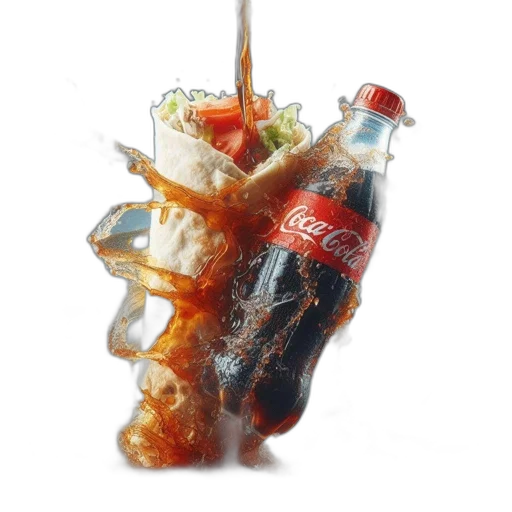 food, bottle, dragon, weapon, 3d render, photorealistic, concept art, outer space transparent PNG cut-out