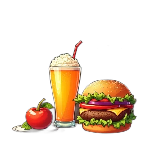 food, weapon, animal, pixel art transparent PNG cut-out