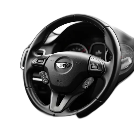 car, 3d render, photorealistic, first, image, shows, interior, close-up transparent PNG cut-out