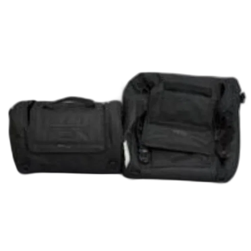 furniture, jacket, two, black, bags, multiple, compartments, pockets transparent PNG cut-out
