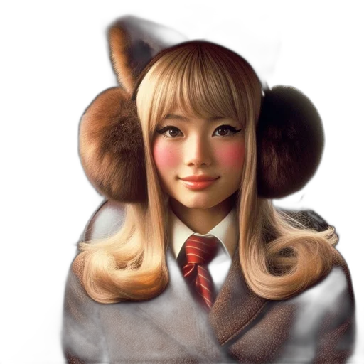staff, robot, hair, face, photorealistic, fantasy art, anime, concept art transparent PNG cut-out
