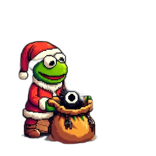 creature, staff, hat, food, pixel art, concept art, 3d render, fantasy art transparent PNG cut-out