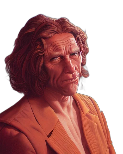face, jacket, hair, mask transparent PNG cut-out