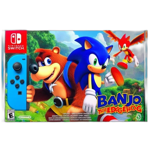 animal, 3d render, concept art, cover, banjo, kazooie, nintendo, switch transparent PNG cut-out