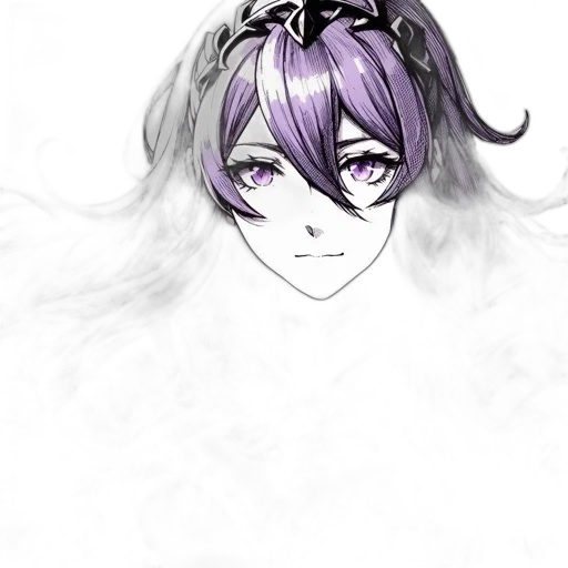 crown, mask, face, hair, anime, concept art, photorealistic, fantasy art transparent PNG cut-out