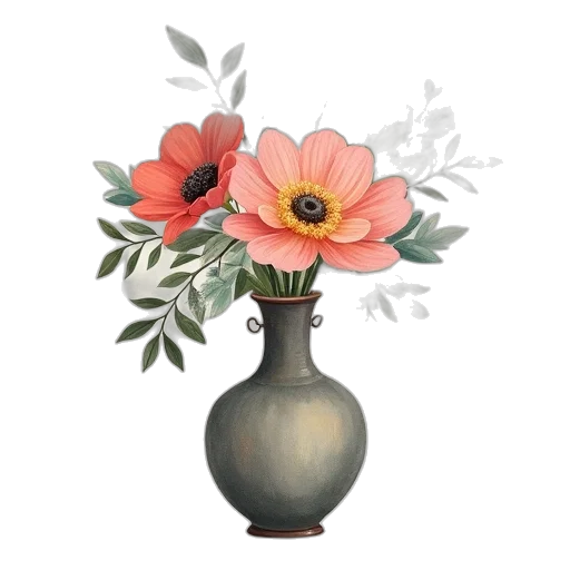 flower, crown, jewelry, photorealistic, oil painting, watercolor, 3d render, pastel transparent PNG cut-out