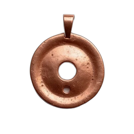 jewelry, bottle, staff, crown, 3d render, copper-colored, pendant, textured transparent PNG cut-out