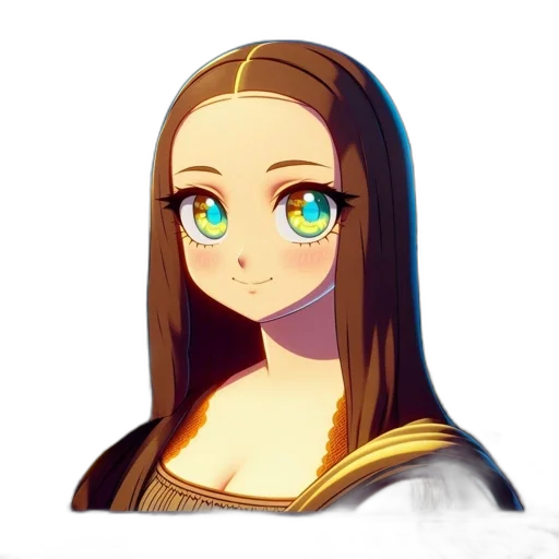 face, staff, crown, hair, anime, fantasy art, pixel art, cartoon transparent PNG cut-out