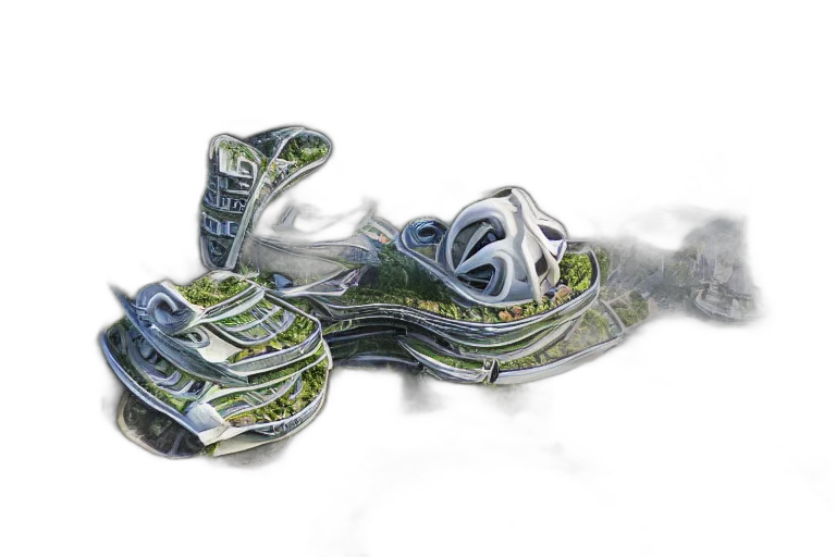 jewelry, shoes, mask, 3d render transparent PNG cut-out