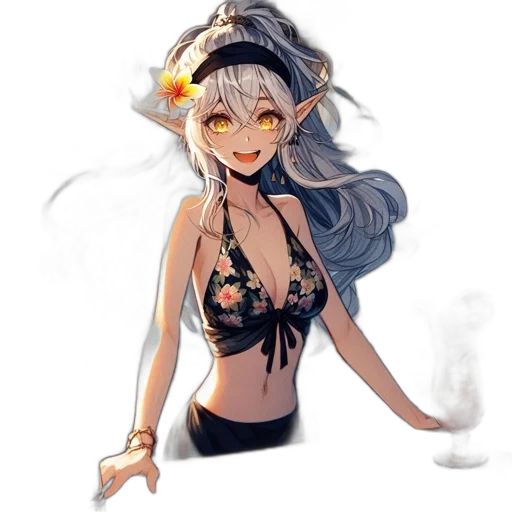 staff, dress, dragon, fantasy art, concept art, pixel art, anime, monochrome transparent PNG cut-out
