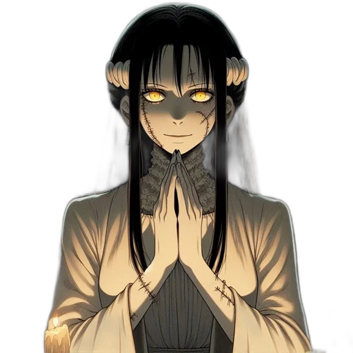 mask, staff, anime, pixel art, concept art, cartoon, earth tones, dark transparent PNG cut-out