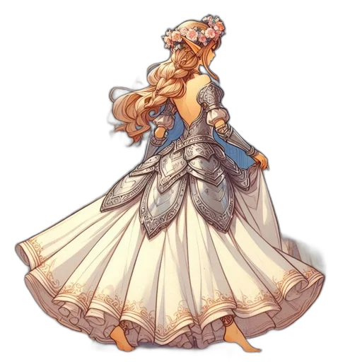 dress, crown, staff, weapon, concept art, pixel art, watercolor, fantasy art transparent PNG cut-out