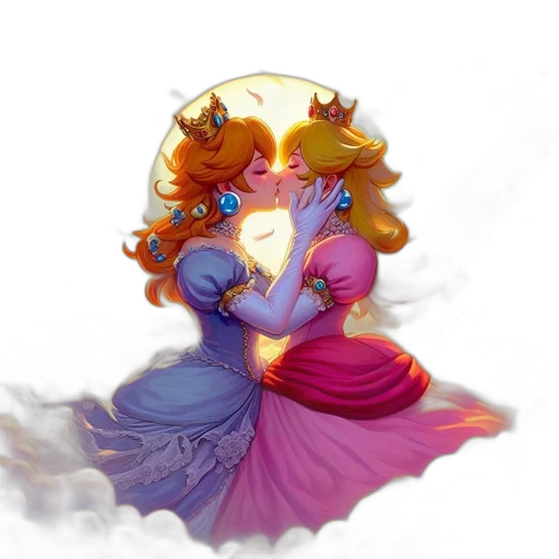 crown, jewelry, dress, concept art, fantasy art, pixel art, watercolor, underwater transparent PNG cut-out