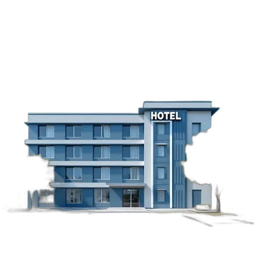 building, 3d render, photorealistic, concept art, vaporwave, blue, monochrome, pastel transparent PNG cut-out