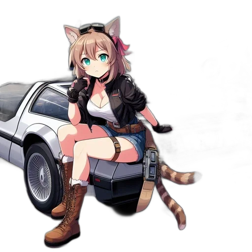 car, weapon, animal, jacket, anime, concept art, cyberpunk, fantasy art transparent PNG cut-out