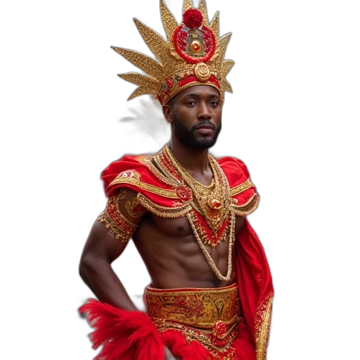 crown, staff, dragon, man transparent PNG cut-out
