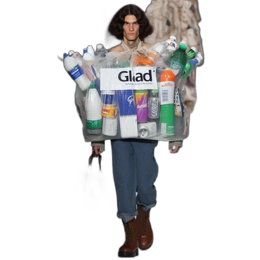 jacket, robot, bottle, creature, concept art, pixel art, 3d render, outer space transparent PNG cut-out