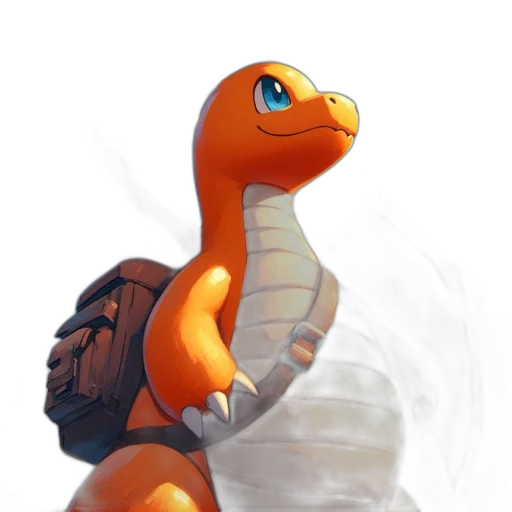dragon, creature, animal, staff, concept art, fantasy art, pixel art, 3d render transparent PNG cut-out