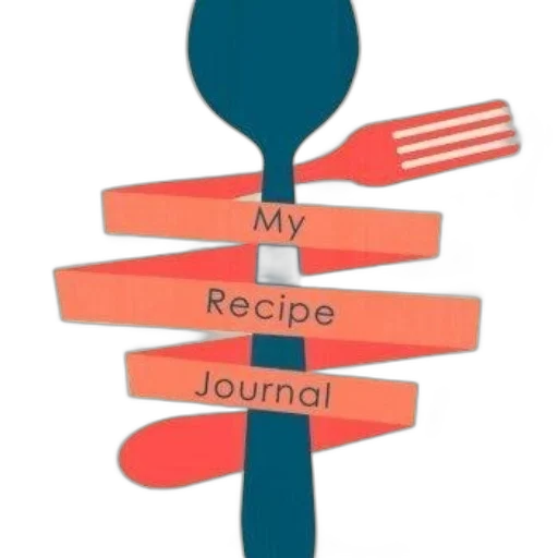 food, staff, recipe, journal, stylized, fork, spoon, design transparent PNG cut-out