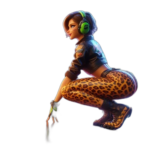 weapon, staff, animal, jacket, concept art, pixel art, 3d render, fantasy art transparent PNG cut-out