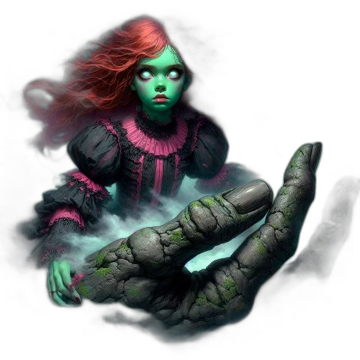 creature, staff, mask, concept art, fantasy art, comic book art, pixel art, outer space transparent PNG cut-out