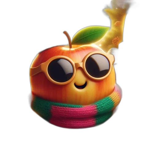 crown, food, mask, animal, 3d render, concept art, photorealistic, smiling transparent PNG cut-out