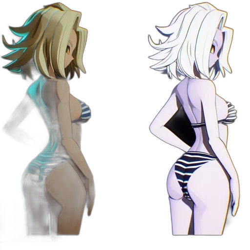 dress, robot, concept art, 3d render, pixel art, anime, monochrome, pastel transparent PNG cut-out