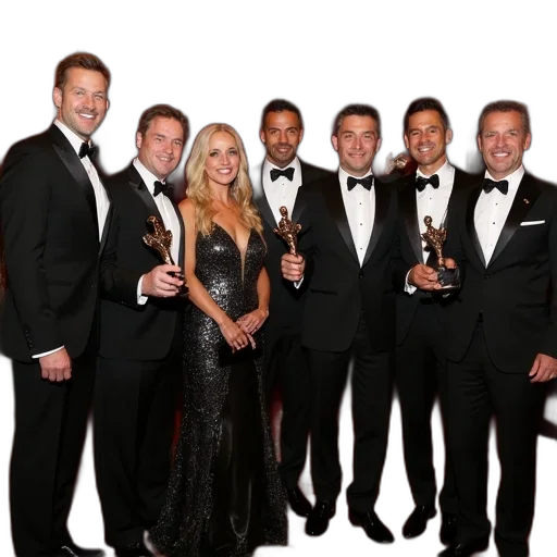 staff, cast, crew, their transparent PNG cut-out