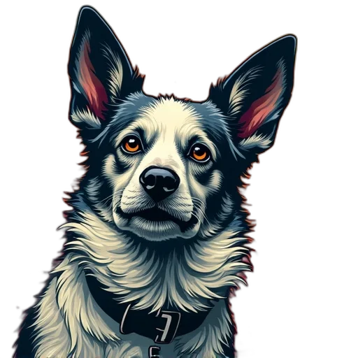 staff, animal, face, photorealistic transparent PNG cut-out