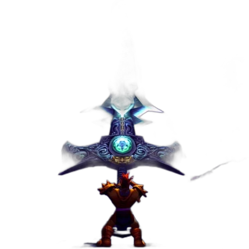 sword, staff, weapon, dragon, concept art, fantasy art, pixel art, 3d render transparent PNG cut-out