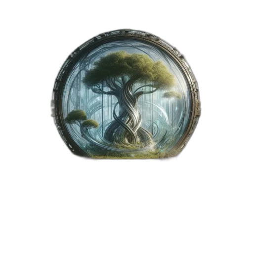tree, crown, dragon, hat, fantasy art, concept art, watercolor, 3d render transparent PNG cut-out