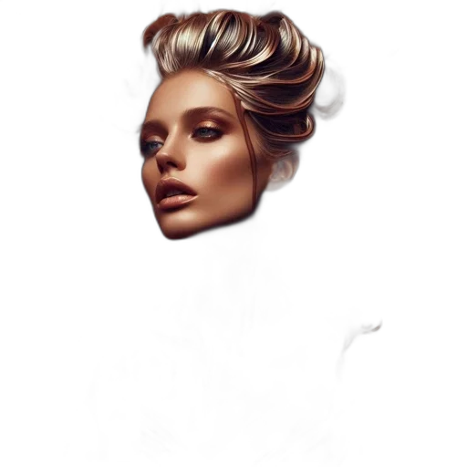 face, hair, crown, mask, photorealistic, concept art, oil painting, watercolor transparent PNG cut-out