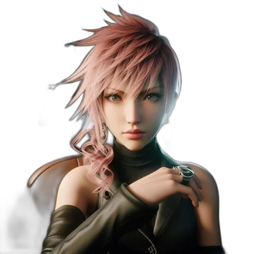 weapon, concept art, fantasy art, 3d render, photorealistic, dark, woman, pink transparent PNG cut-out