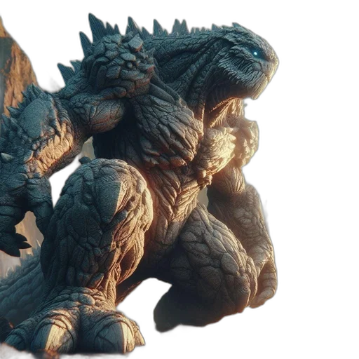dragon, creature, concept art, 3d render, fantasy art, stone-like, scorus, glowing transparent PNG cut-out