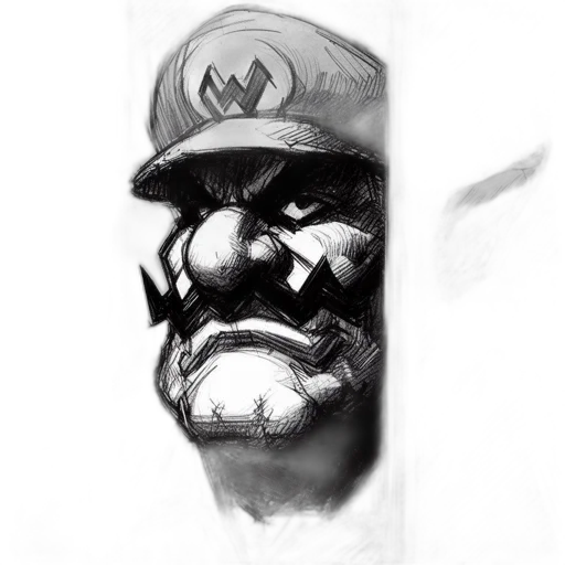 face, mask, hat, crown, comic book art, concept art, pencil sketch, fantasy art transparent PNG cut-out