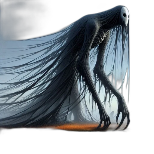 hair, creature, dragon, shoes, 3d render, concept art, photorealistic, fantasy art transparent PNG cut-out
