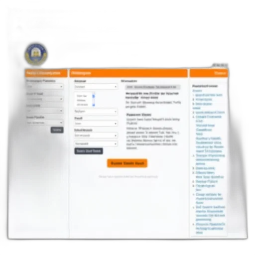 screenshot, website, blue, orange, color, scheme, appears, related transparent PNG cut-out