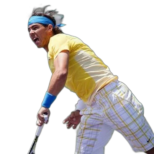 staff, hair, weapon, photorealistic, 3d render, neon, tennis, player transparent PNG cut-out