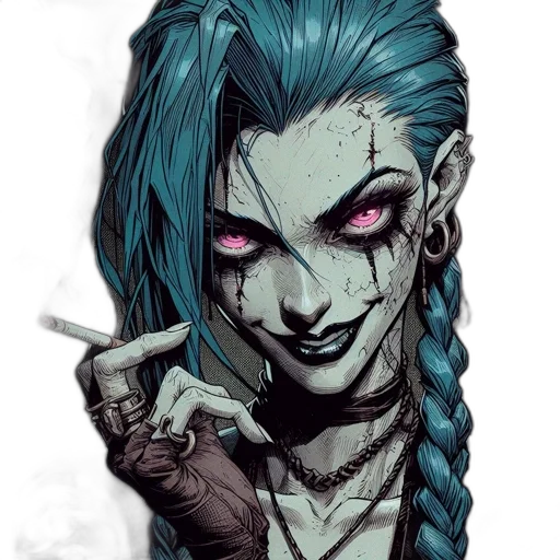 face, comic book art, concept art, fantasy art, cartoon, blue, dark, edgy transparent PNG cut-out
