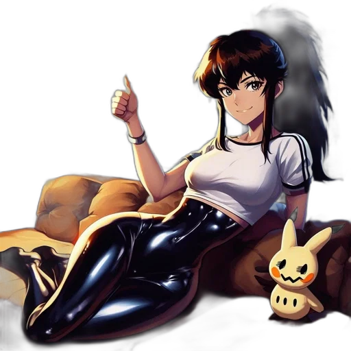 anime, concept art, cartoon, pixel art, neon lights, dark, monochrome, golden transparent PNG cut-out