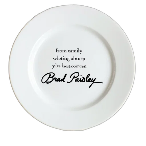 food, certificate, authenticity, signed, item, brad, paisley, featuring transparent PNG cut-out
