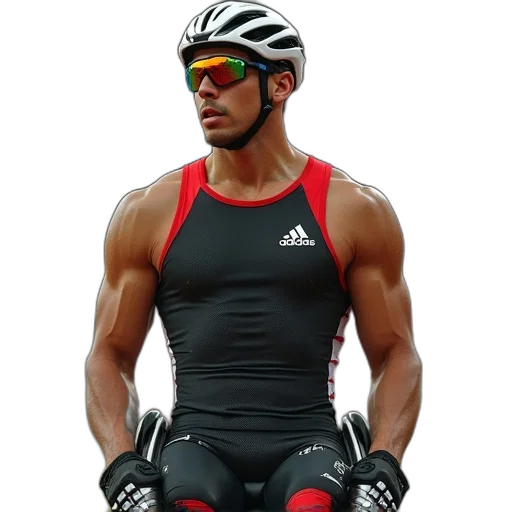 jacket, photorealistic, 3d render, concept art, oscar, pistoro, 2012, paralympics transparent PNG cut-out