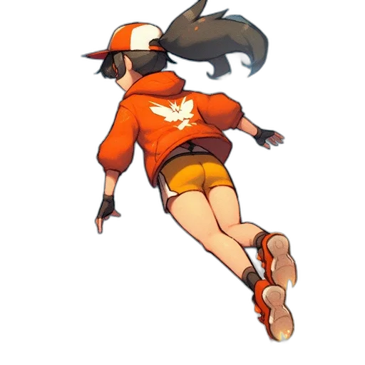 hat, staff, animal, dress, pixel art, concept art, anime, cartoon transparent PNG cut-out