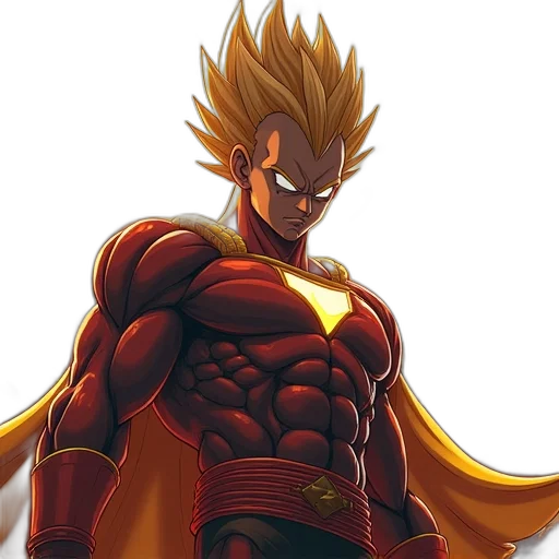 comic book art, concept art, anime, 3d render transparent PNG cut-out